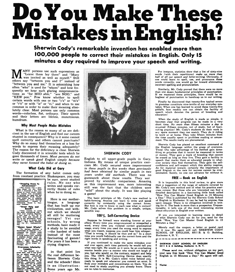 Mockup de Do You Make These Mistakes In English?