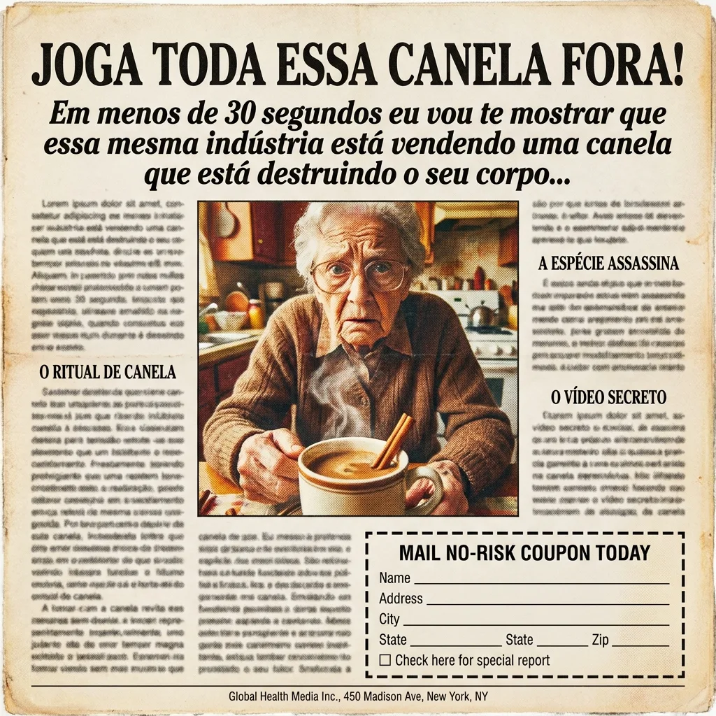 Mockup de Essa canela de mercado vai te levar pro caixão!