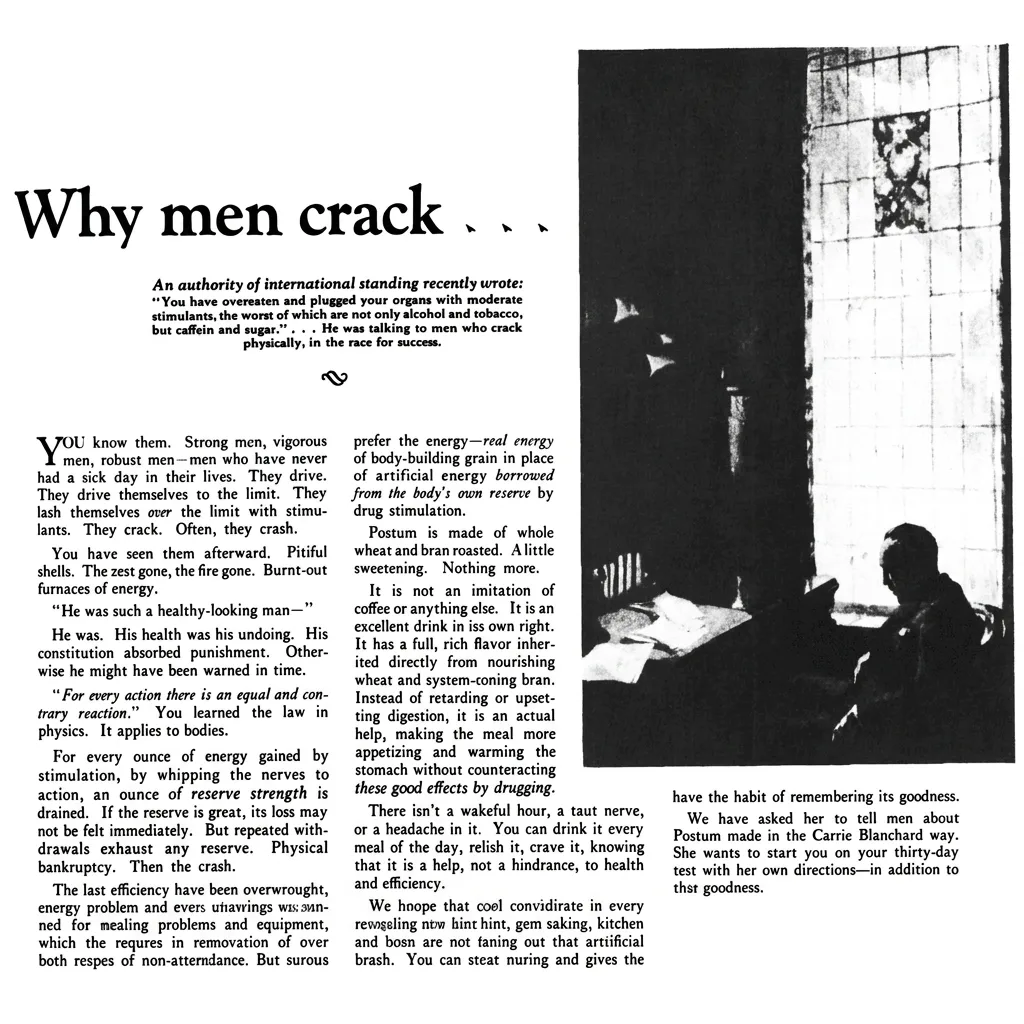 Mockup de Why Men Crack Ad